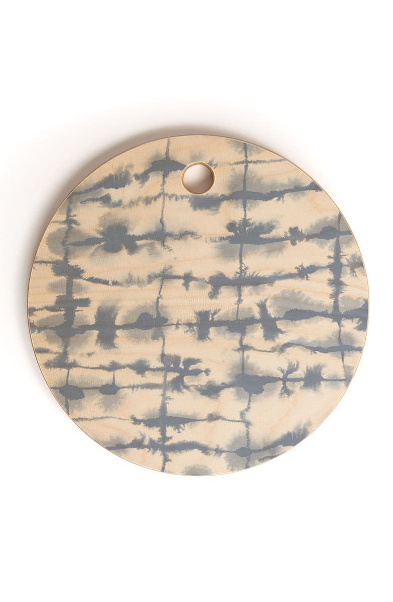 Deny Designs Jacqueline Maldonado Lateral Slate Blue Round Cutting Board, Alternate, color,
