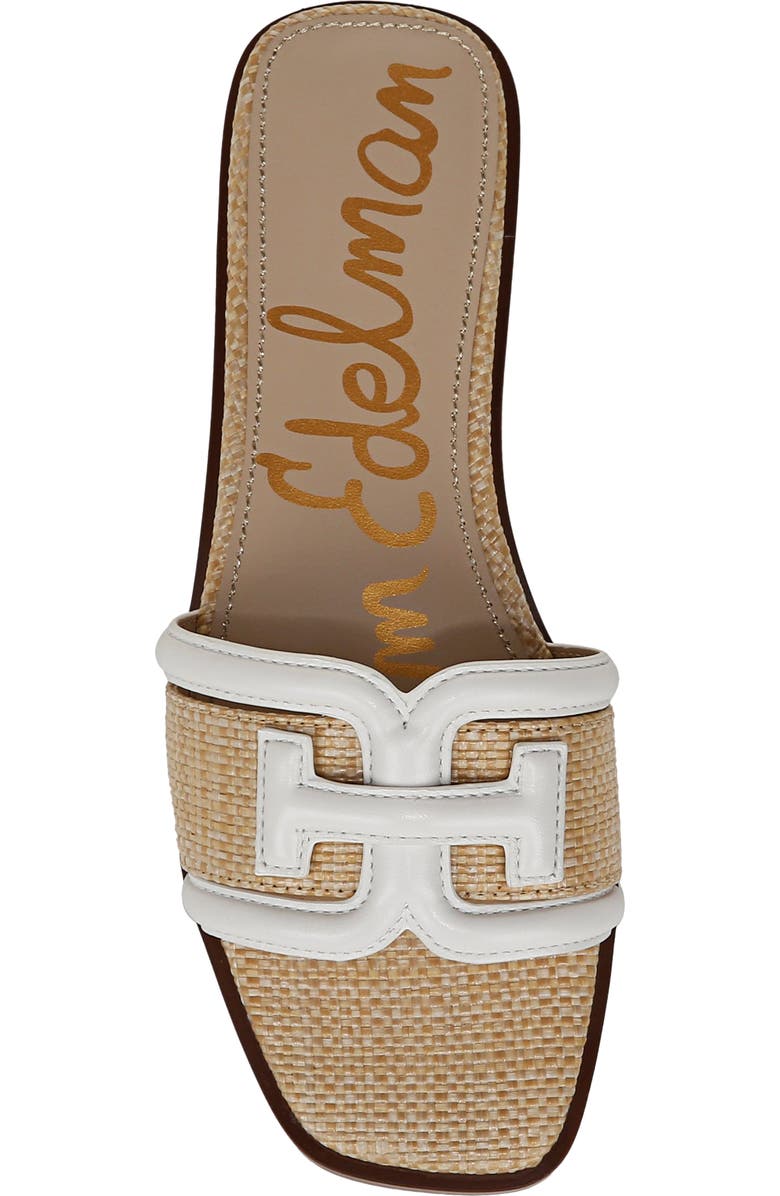 Sam Edelman Irina Slide Sandal, Alternate, color, Bright White/ Beechwood