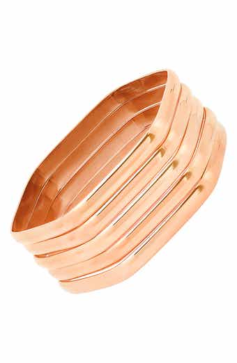 Hexagon Bangle Bracelet