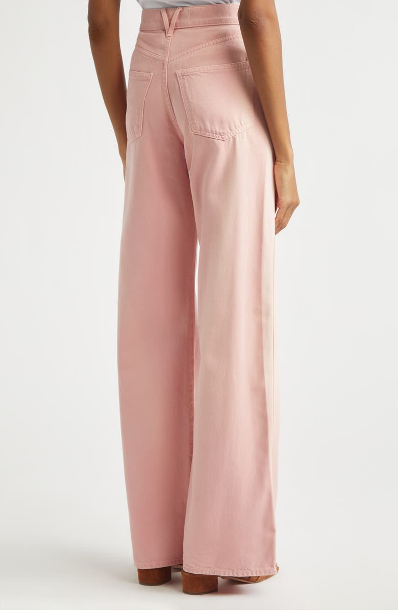Veronica Beard Taylor High Waist Wide Leg Jeans, Alternate, color, Petal