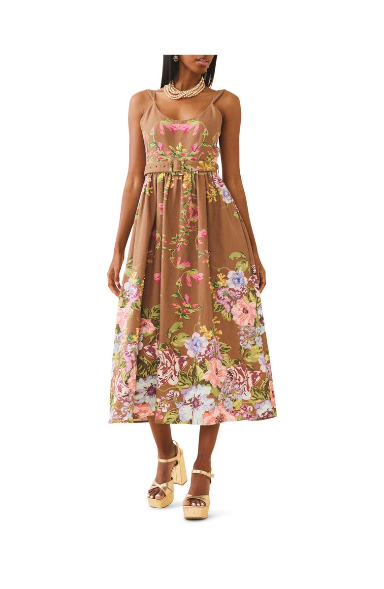 Eddy Katherine Dress, Alternate, color, Carmel Victorian Floral