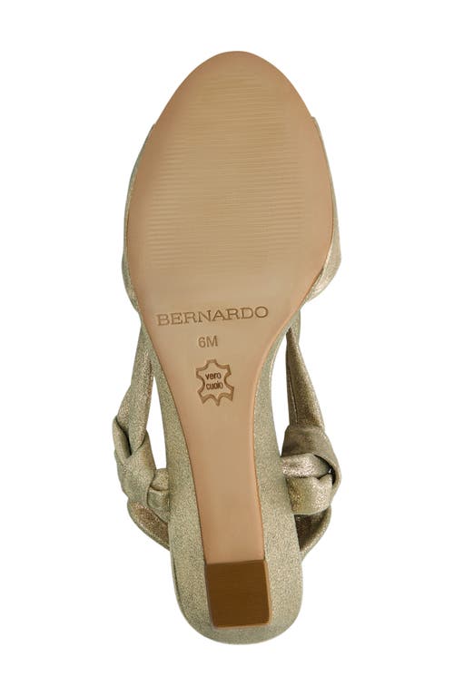 Bernardo Footwear Winifred Slingback Wedge Sandal In Green