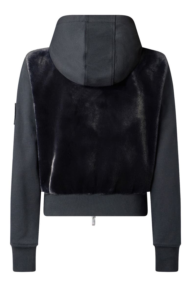 Rosylyn Bunny Jacket, Alternate, color, BLACK