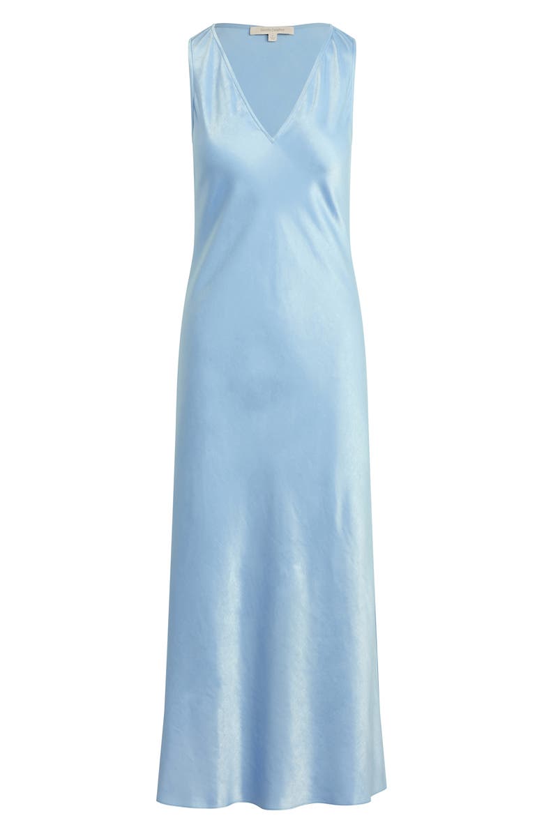 Favorite Daughter The Favorite Satin Column Dress, Alternate, color, Sea Blue