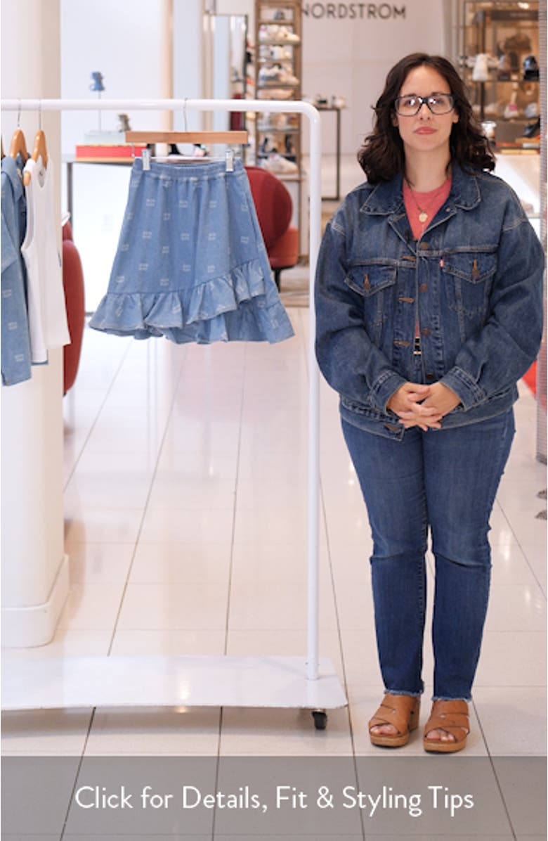 Kids' Sunday Organic Cotton Chambray Crossover Skirt, sales video thumbnail