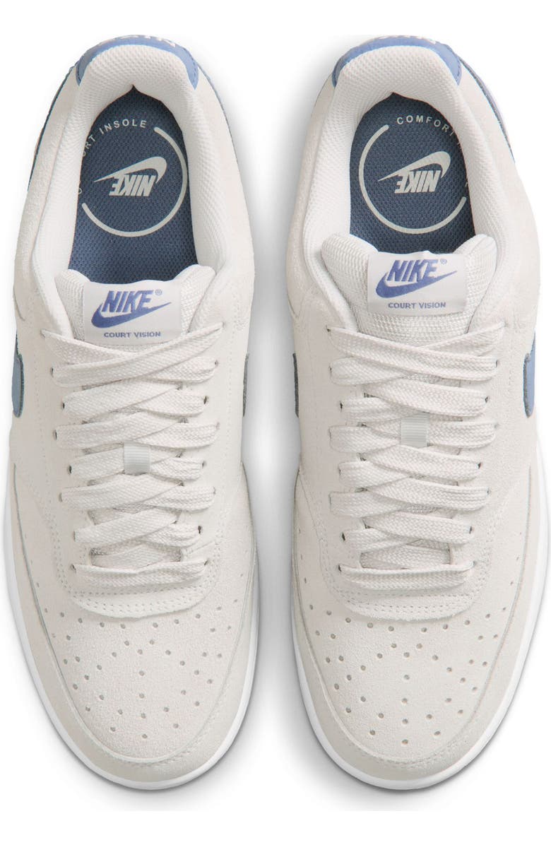 Nike Court Vision Low Top Sneaker, Alternate, color, Vast Grey/ Diffused Blue