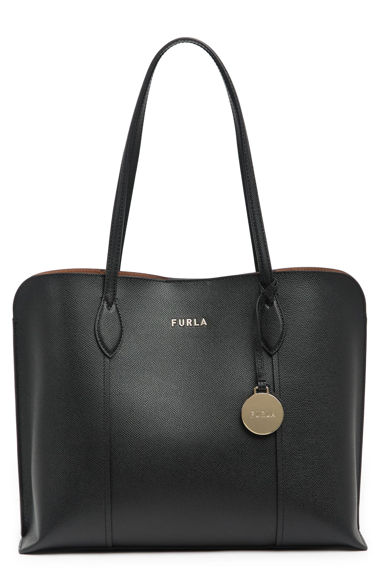 Furla Vittoria Leather Tote Bag, Main, color, 