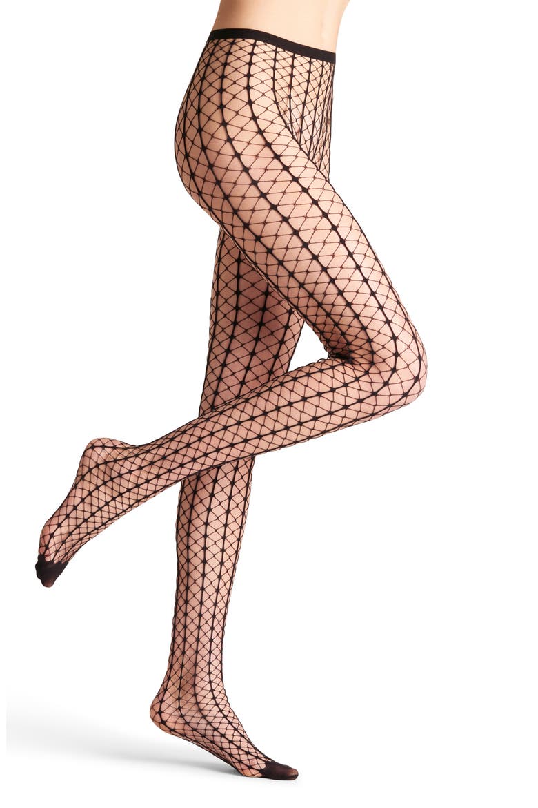 Paradise Net Tights, Main, color, BLACK
