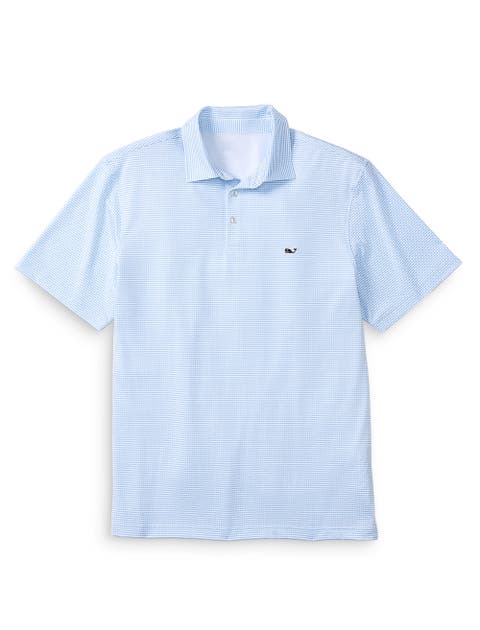 Big & Tall Wave Print Sankaty Performance Polo Shirt