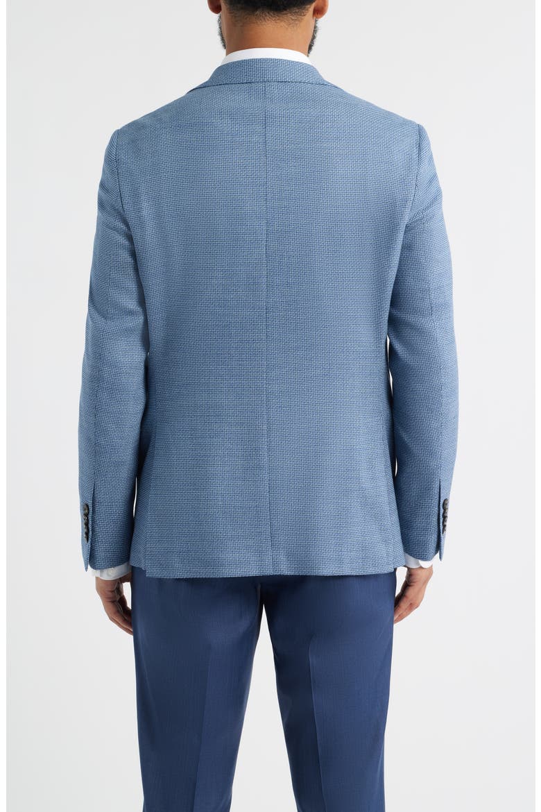 Midland Contemporary Fit Textured Light Blue Stretch Wool Sport Coat, Alternate, color, LIGHT BLUE