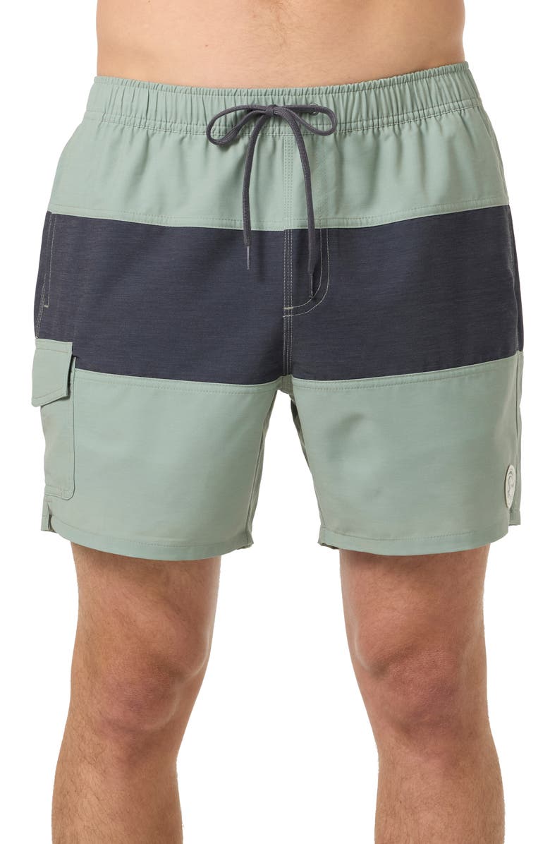 O'Neill OG Midway Volley Swim Trunks, Main, color, Seagrass