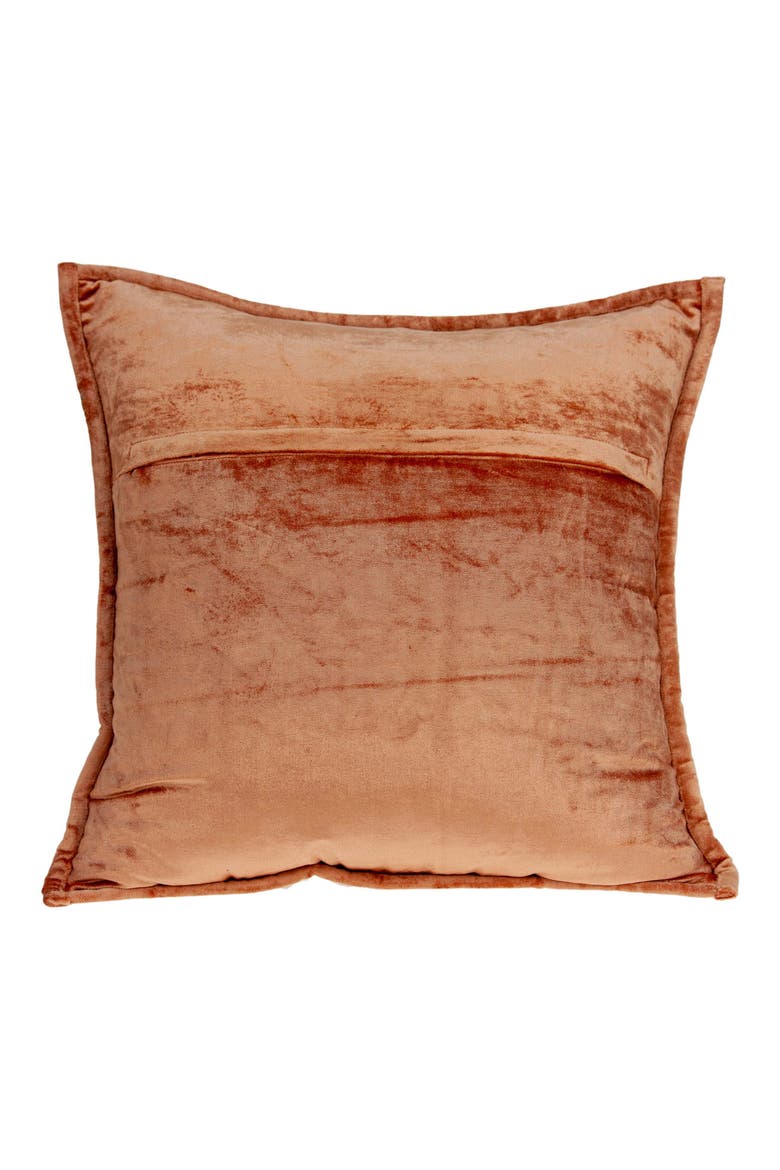 Delphi Square Transitional Throw Pillow, Alternate, color, ORANGE