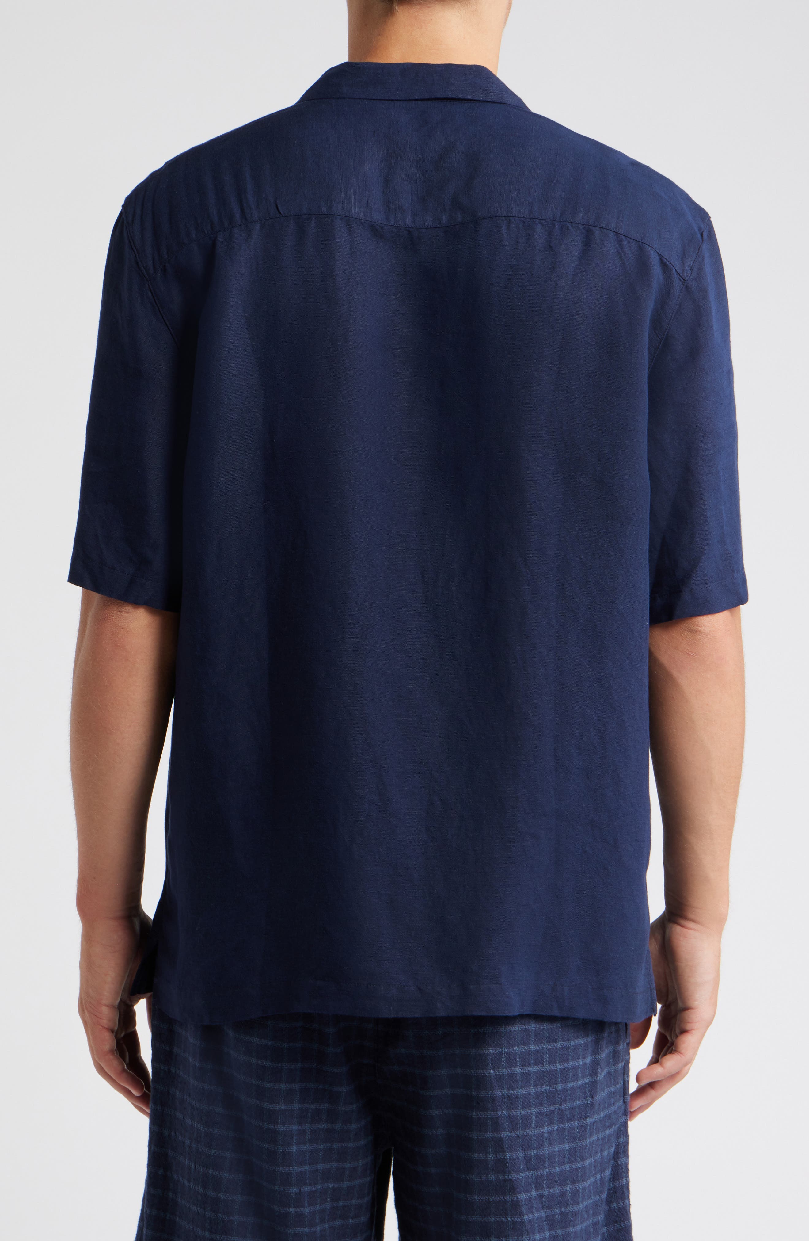 Regular Fit Linen & Viscose Camp Shirt - image 2