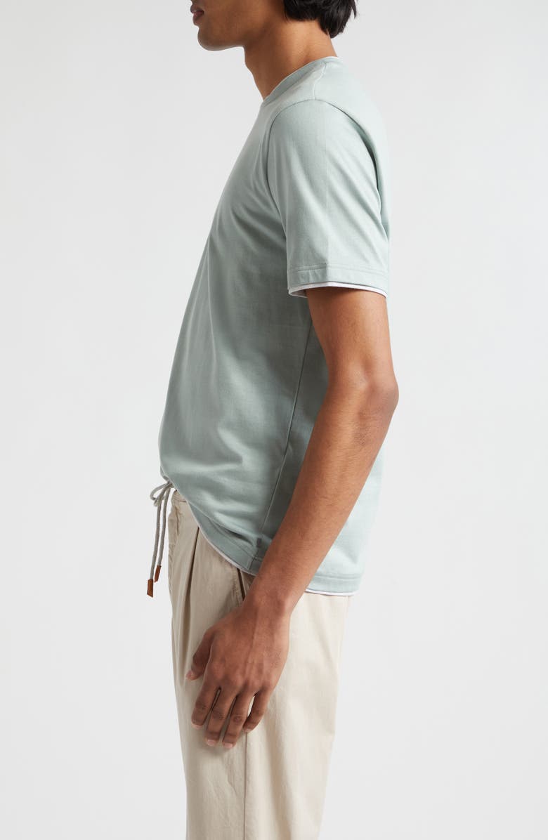 Eleventy Crewneck Giza Egyptian Cotton T-Shirt, Alternate, color, 