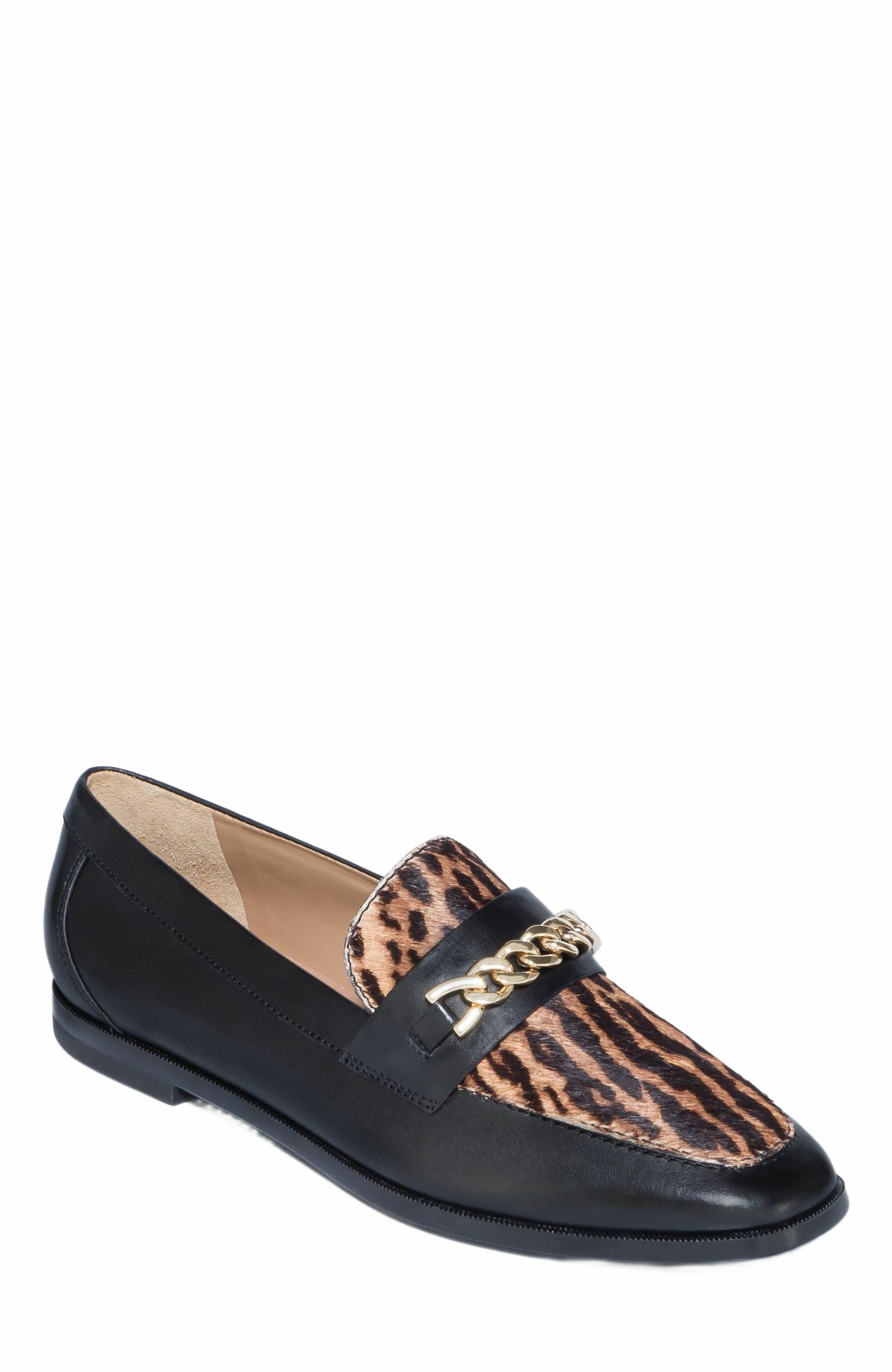Bernardo Footwear Zephyr Haircalf Chain Loafer, Alternate, color, 