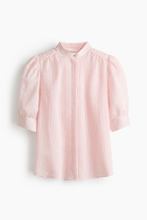 Puff-sleeved Blouse