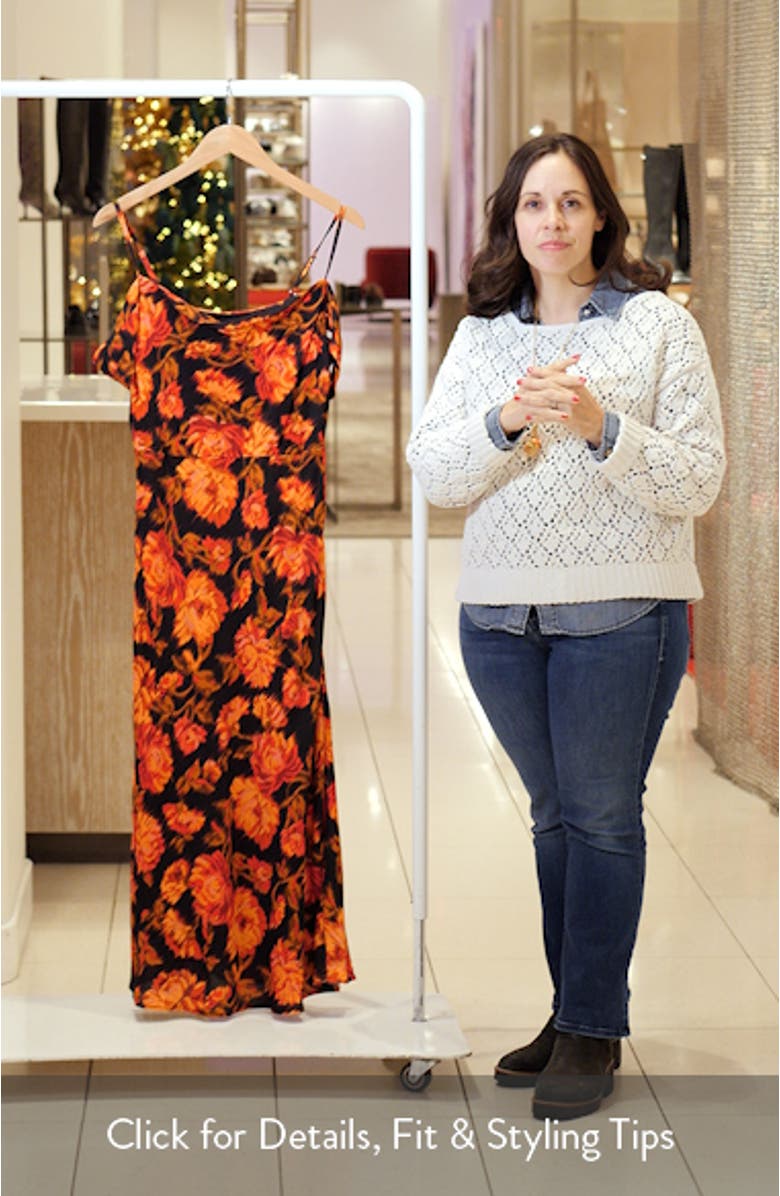 Evenign Bloom Cold Shoulder Midi Dress, sales video thumbnail