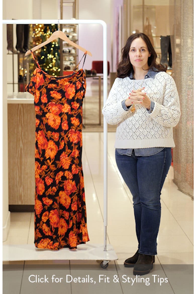 Evenign Bloom Cold Shoulder Midi Dress video