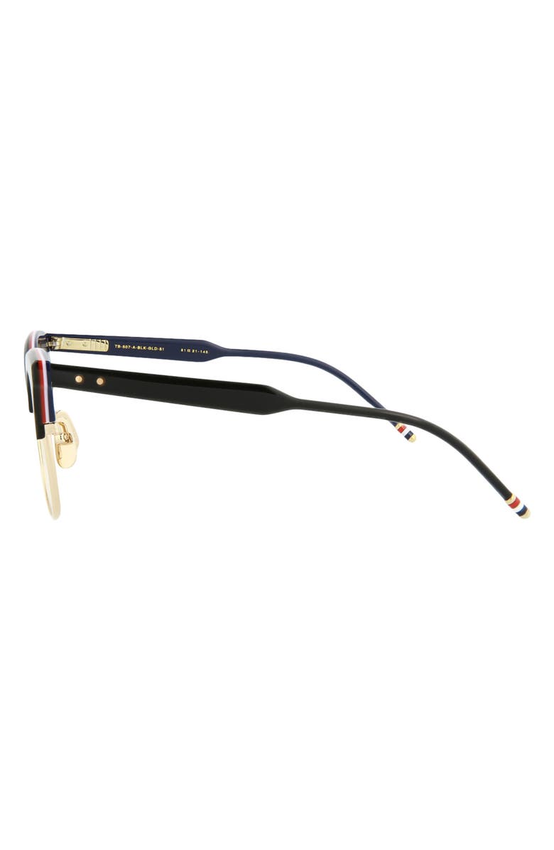 Thom Browne Novelty 51mm Cat Eye Optical Glasses, Alternate, color, 