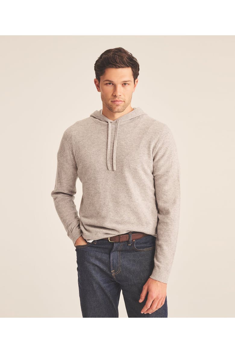 Signature Cashmere Hoodie, Main, color, Cement