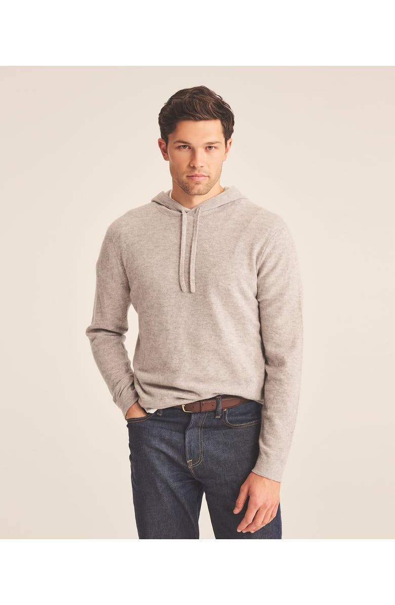 NAADAM Signature Cashmere Hoodie, Main, color, Cement