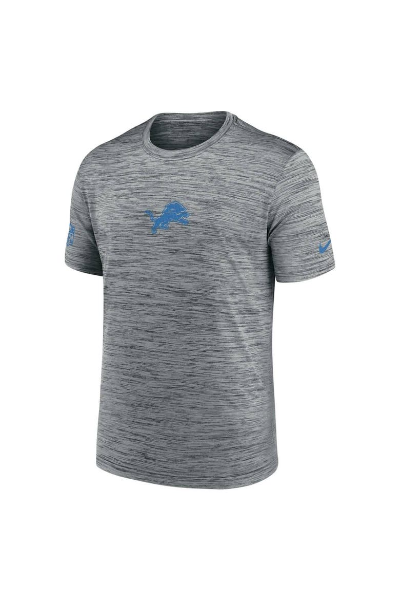 Men's Nike Gray Detroit Lions Sideline Velocity Performance T-Shirt, Alternate, color, Gray