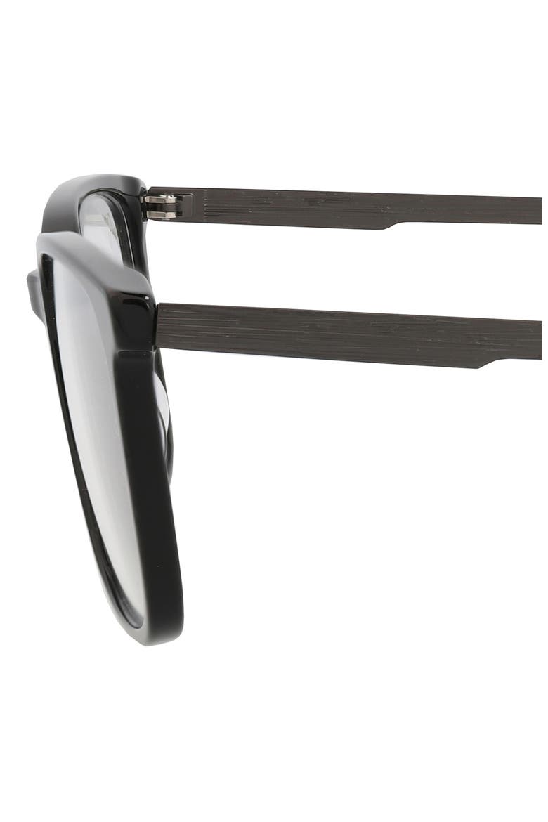 Core Optical 55mm Square Reading Glasses, Alternate, color, BLACK BLACK TRANSPARENT