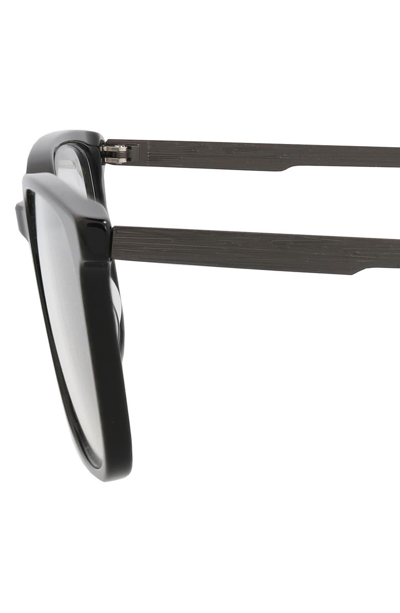 Maui Jim Core Optical 55mm Square Reading Glasses, Alternate, color, Black Black Transparent