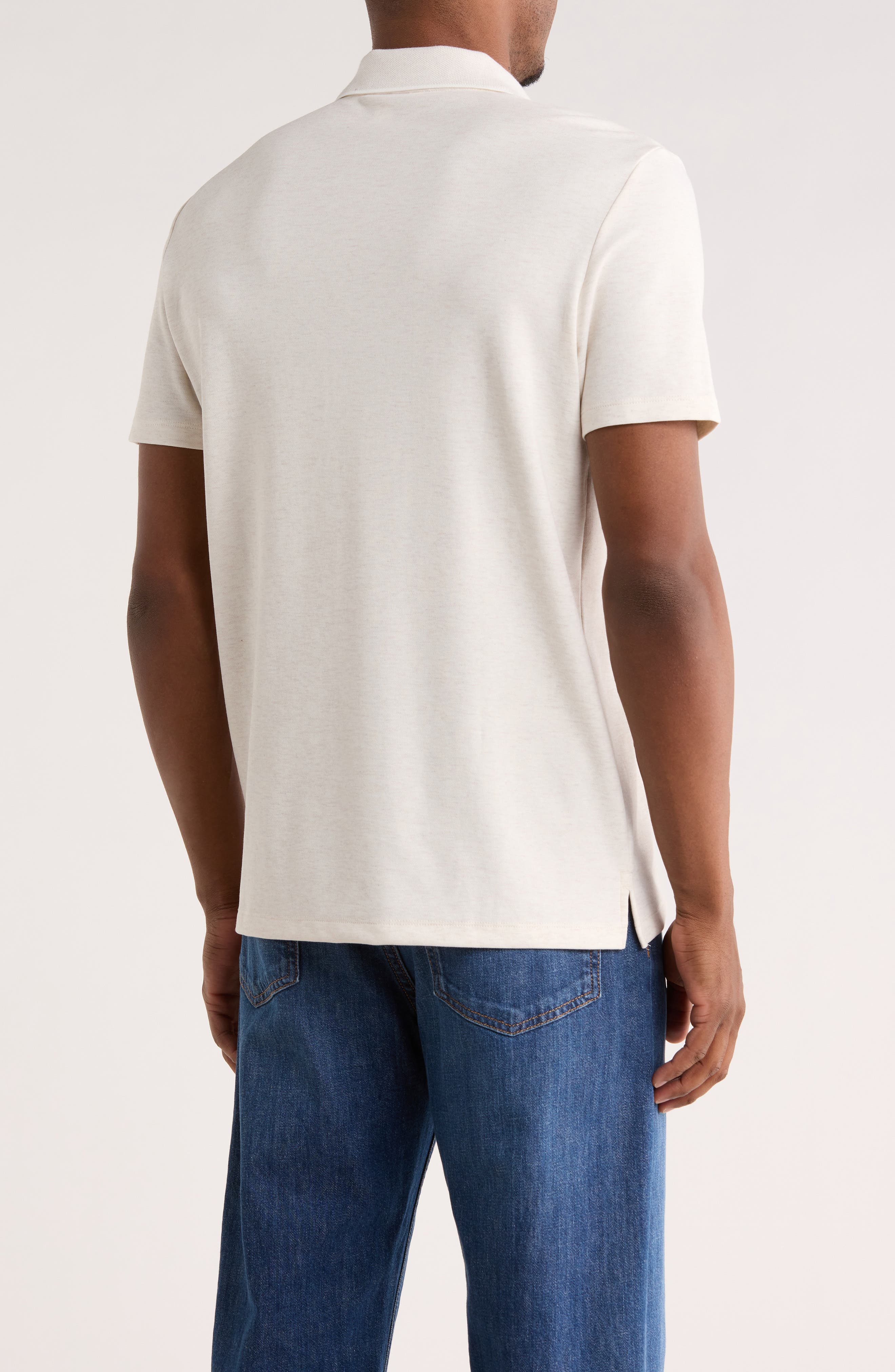 Birdseye Heather Interlock Polo - image 4