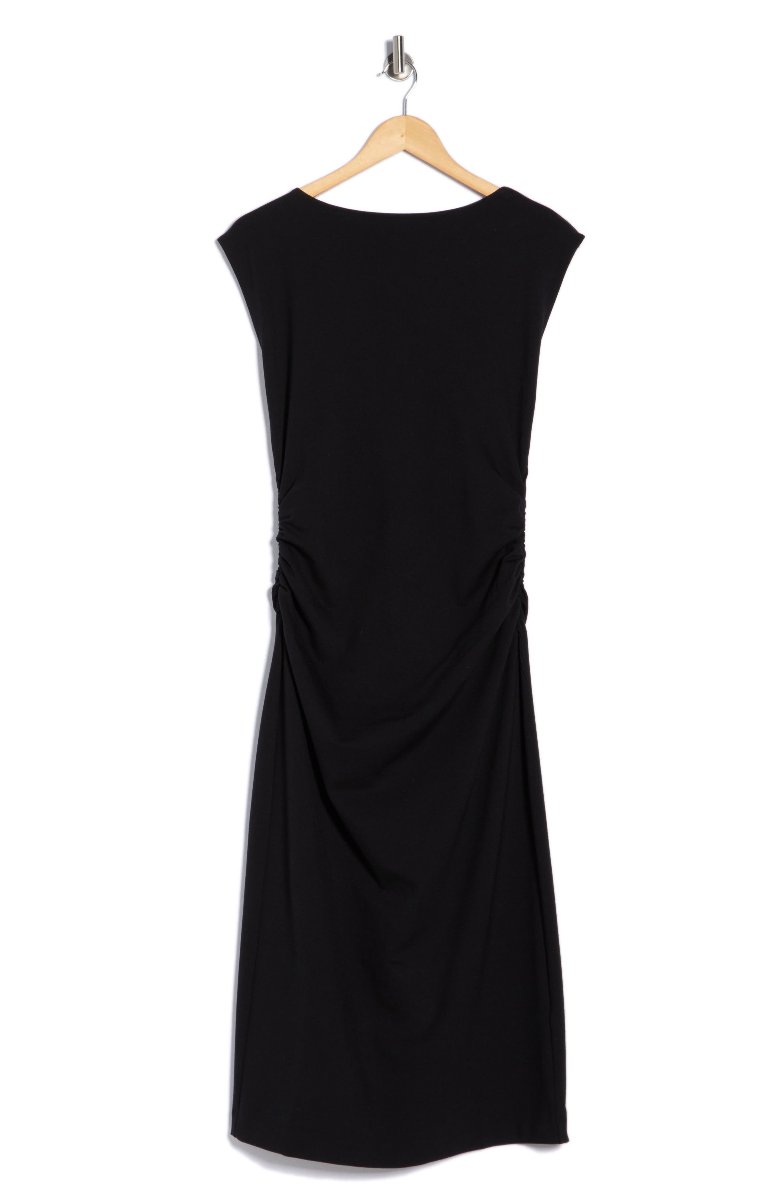 NORDSTROM RACK Ruched High Neck Ponte Dress