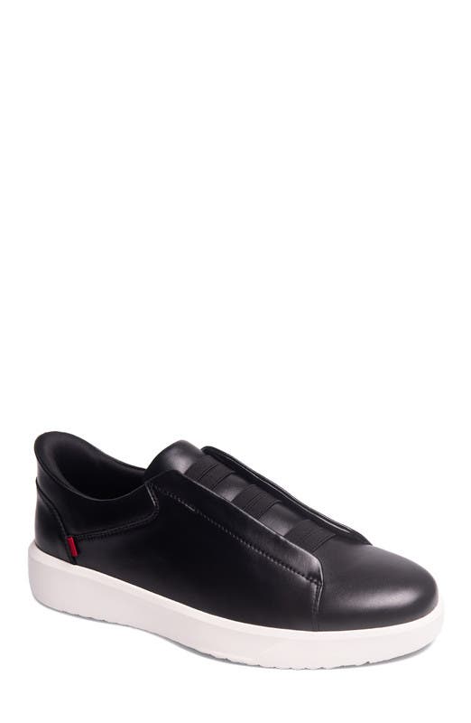 Marc Joseph New York Allen Street Hands Free Technology Lightweight Leather Sneaker, Main, color, Black Napa Leather