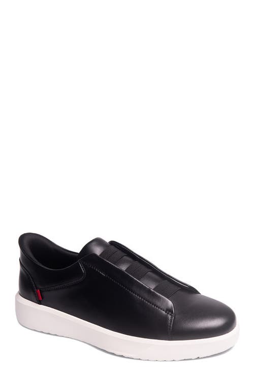 Marc Joseph New York Allen Street Hands Free Technology Lightweight Leather Sneaker In Black