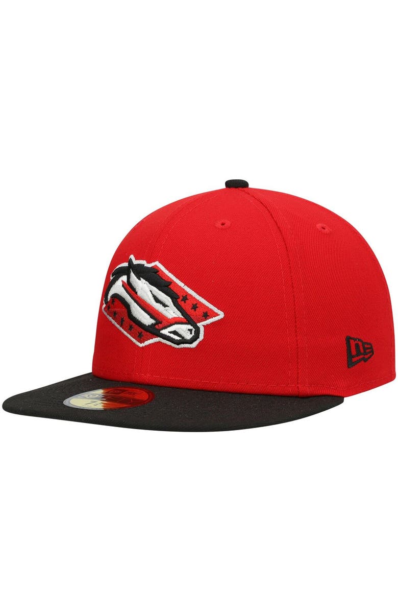 New Era Men's New Era Red Arkansas Travelers Authentic Collection Team Alternate 59FIFTY Fitted Hat, Alternate, color, 