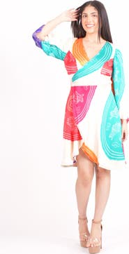 RAAS Isla Bandhani Wrap Dress