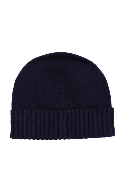 Lauren Ralplh Lauren Crest Knit Beanie In Black