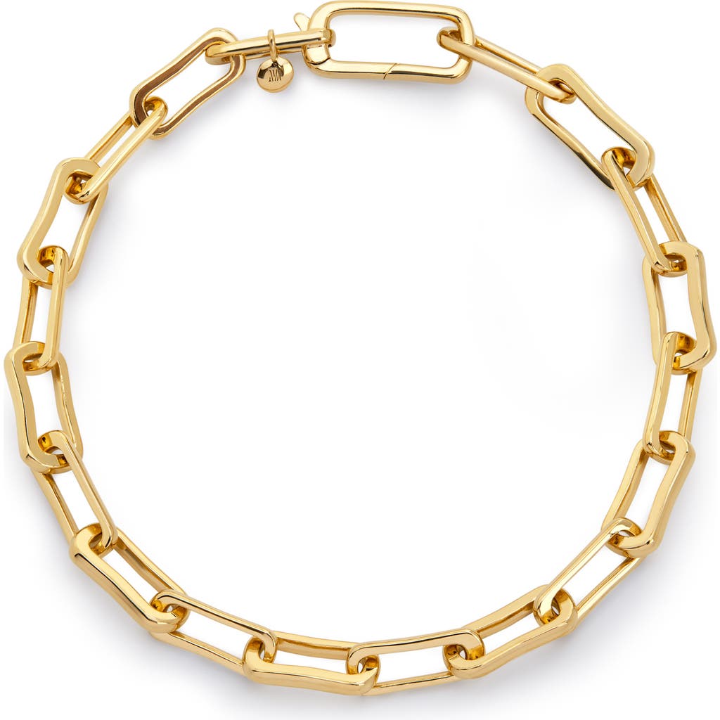 Monica Vinader Alta Slim Chain Bracelet In Gold