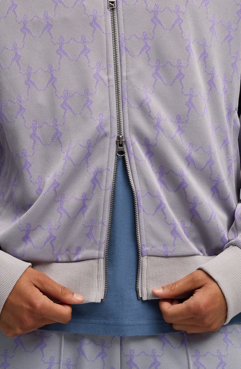 PUMA x KidSuper T7 Track Jacket, Alternate, color, Gray Echo