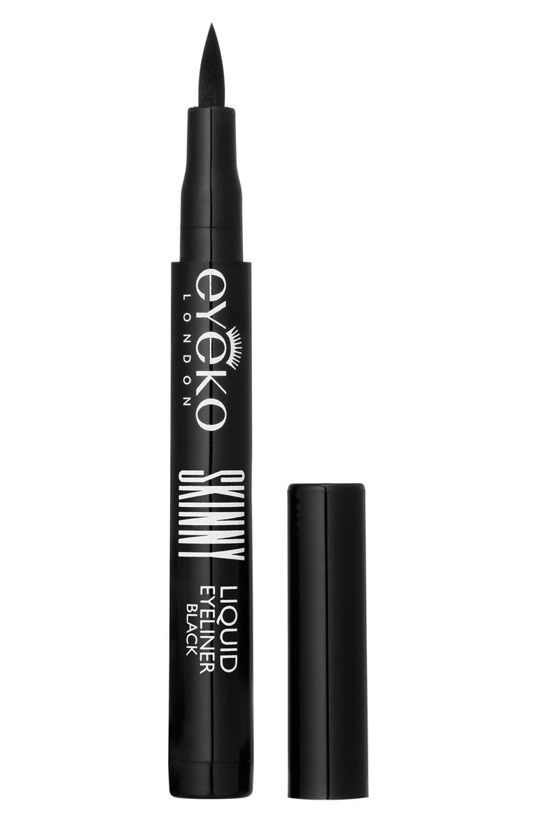 Eyeko Skinny Mini Liquid Black Eyeliner, Main, color, 