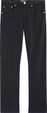 FRAME Modern Straight Leg Five-Pocket Twill Pants