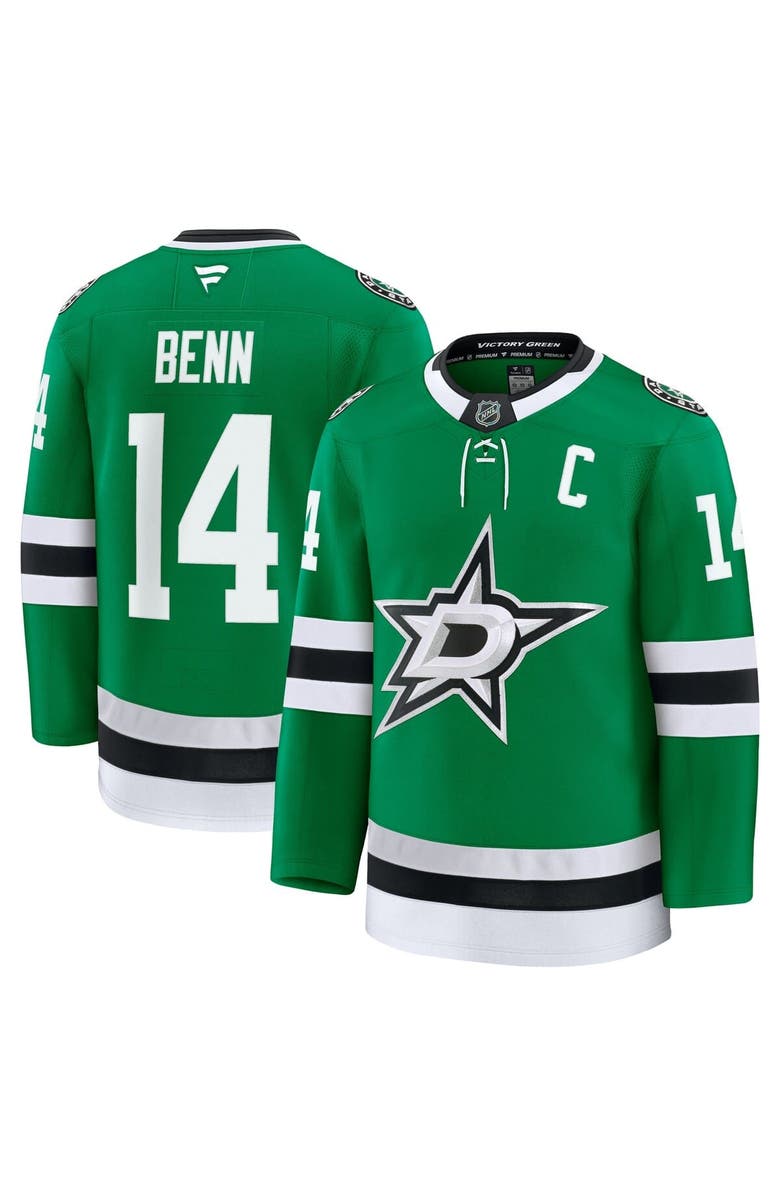 FANATICS Men's Fanatics Jamie Benn Kelly Green Dallas Stars Home Premium Jersey, Alternate, color,