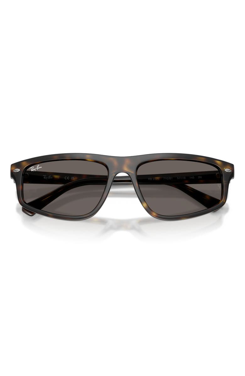 Ray-Ban Irregular Sunglasses, Alternate, color, Havana / Dark Grey