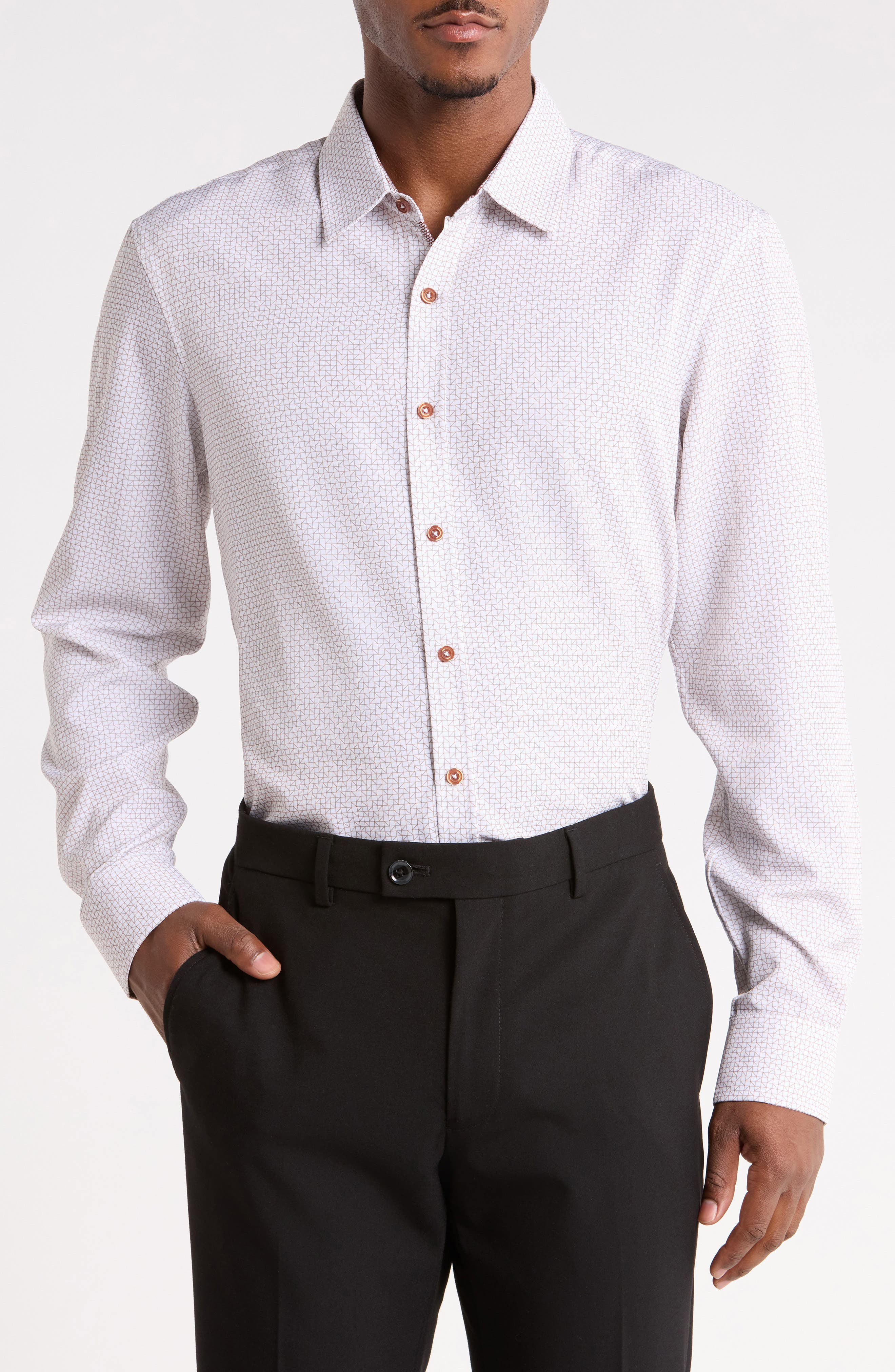 Printed Performance Long Sleeve Shirt