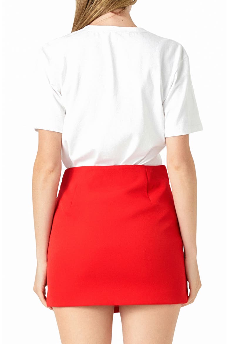 More Amore Embellished Cotton Graphic Shirt, Alternate, color, WHITE