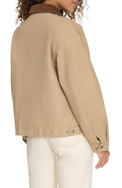 Levi's® Cotton Twill Utility Jacket With Corduroy Collar