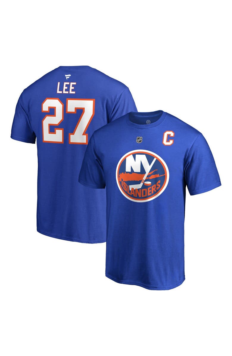 FANATICS Men's Fanatics Branded Anders Lee Royal New York Islanders Name & Number T-Shirt, Main, color, Royal