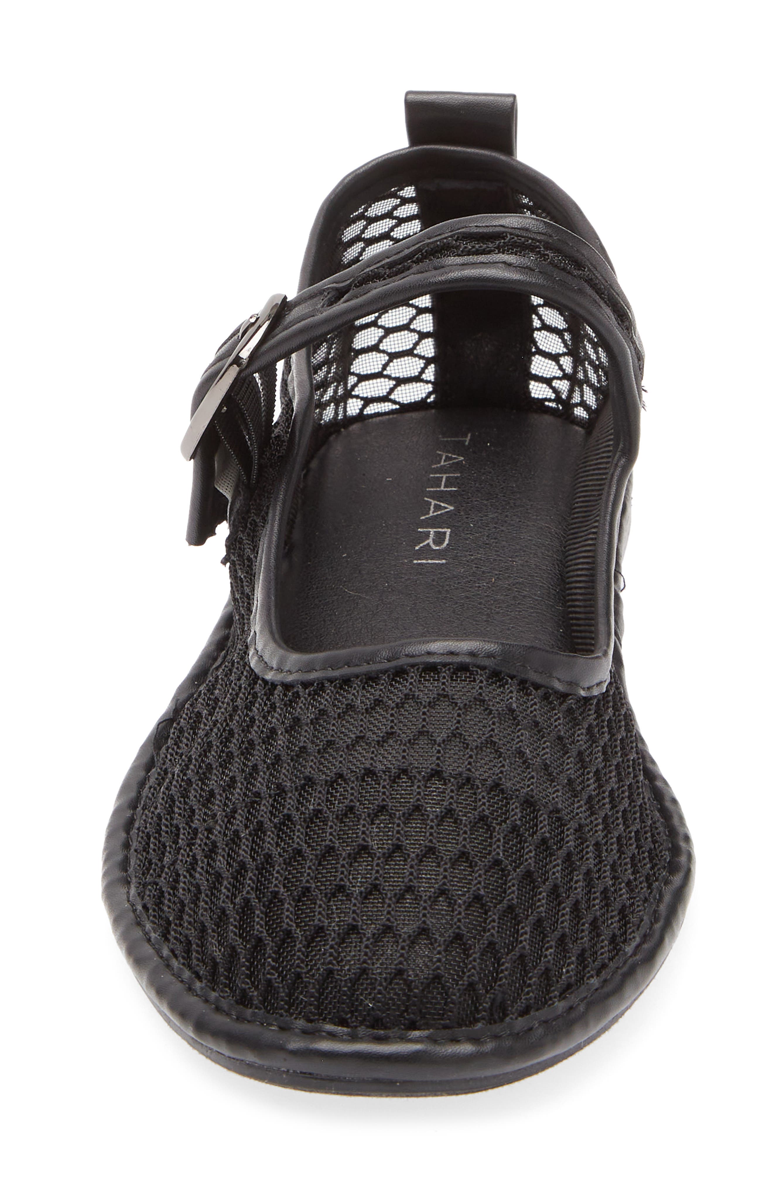 Tahari Mesh Mary Jane Flat, Alternate, color, 