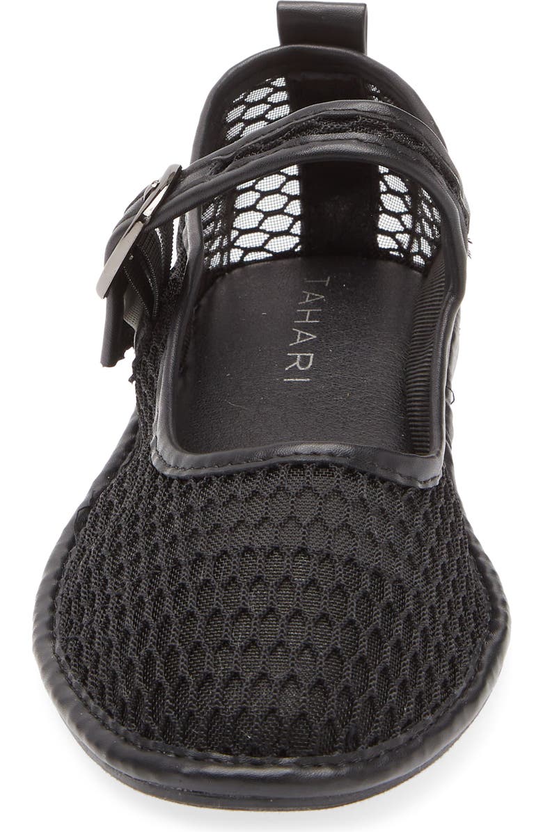 Tahari Mesh Mary Jane Flat, Alternate, color,