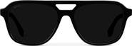 WMP Eyewear Dean - 54mm Double Bridge Aviator Polarized Sunglasses
