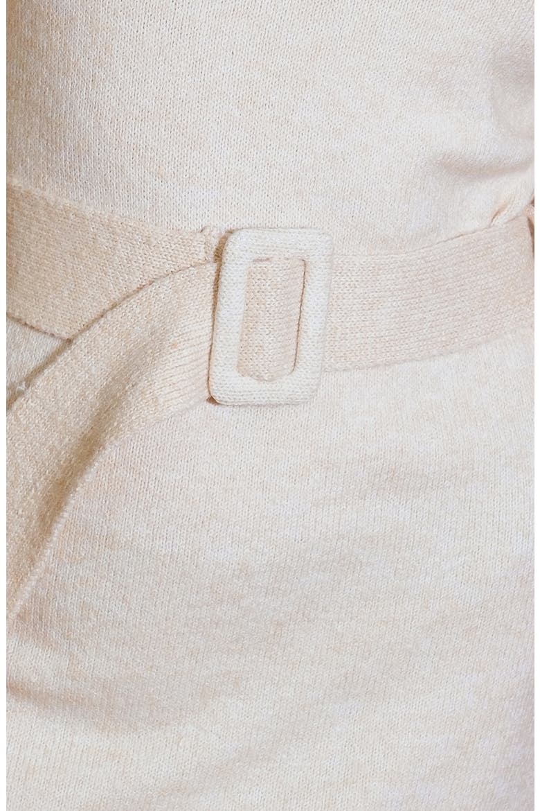 Long Sleeve Sweater Minidress, Alternate, color, CREAM