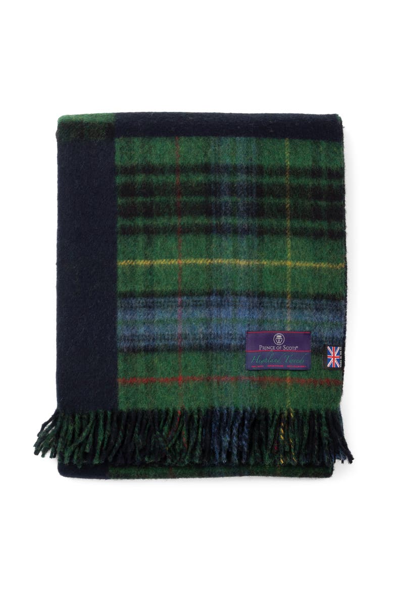 Highland Tweeds Double Cloth Reversible Throw, Alternate, color, Classic Patchwork